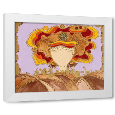 Anita White Modern Wood Framed Art Print by Bismuth, Zed