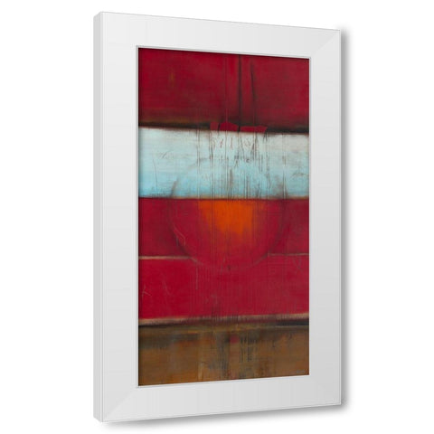 Un Y Dos White Modern Wood Framed Art Print by Becam, Carole