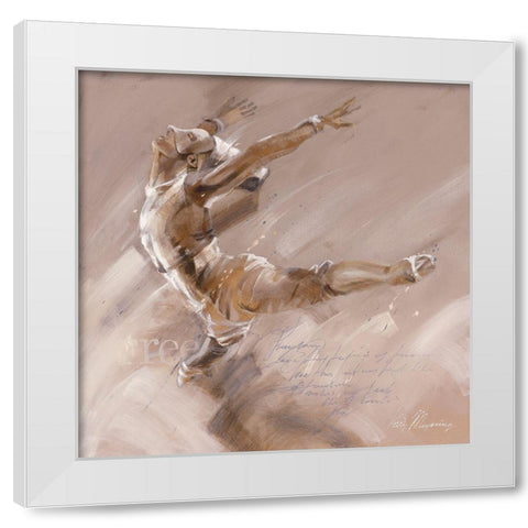 Free White Modern Wood Framed Art Print by Meijering, Kitty