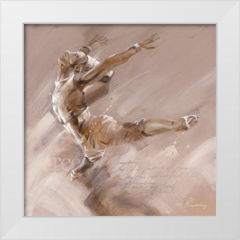 Free White Modern Wood Framed Art Print by Meijering, Kitty