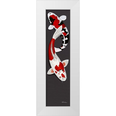 Together I White Modern Wood Framed Art Print by Gruhn, Nicole