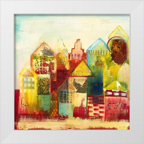 Oigas IV White Modern Wood Framed Art Print by Leys, Gemma