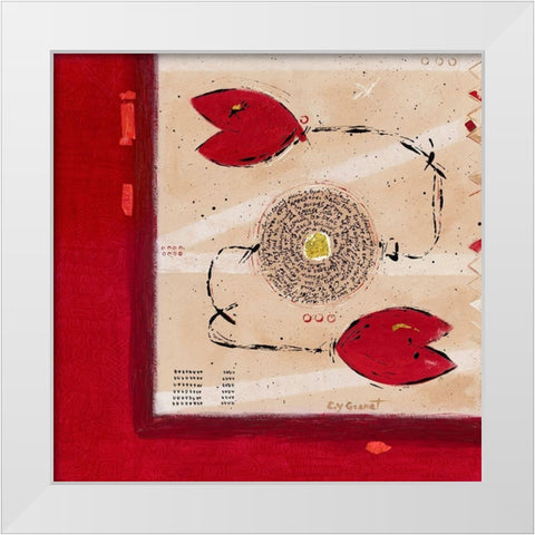 Attrape moi…si tu veux White Modern Wood Framed Art Print by Grenet, Catherine