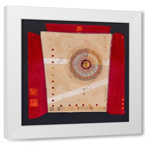 Premier soleil White Modern Wood Framed Art Print by Grenet, Catherine