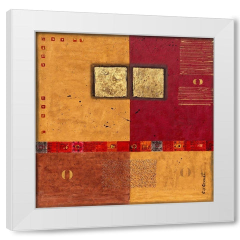 Colles serres White Modern Wood Framed Art Print by Grenet, Catherine