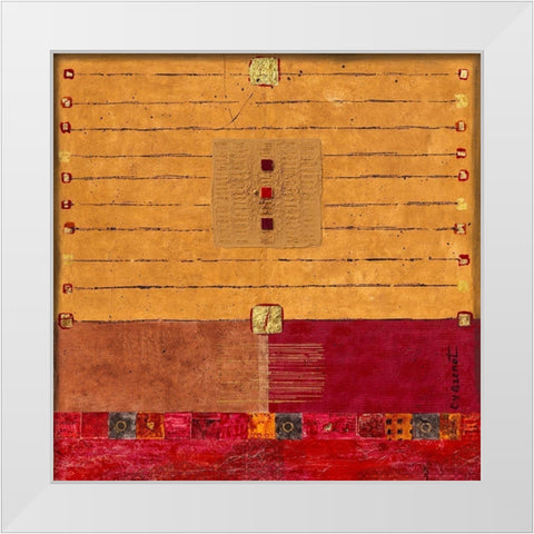 Escale touareg White Modern Wood Framed Art Print by Grenet, Catherine