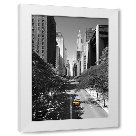 Tudor City Place White Modern Wood Framed Art Print by Terrible, Aurelien