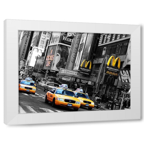 A Chorus Line White Modern Wood Framed Art Print by Terrible, Aurelien