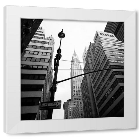 Chrysler Building White Modern Wood Framed Art Print by Butcher, Dave