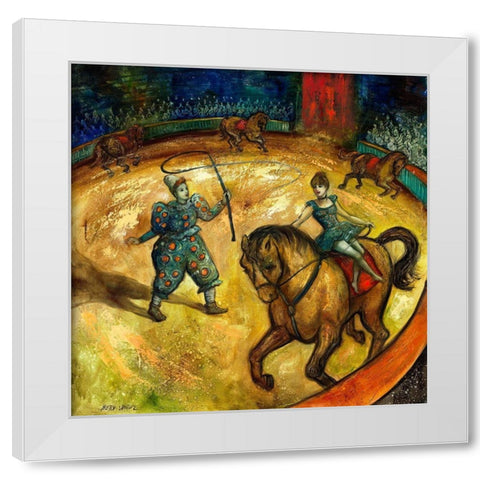 L ecuyere II White Modern Wood Framed Art Print by Wittwe, Betty