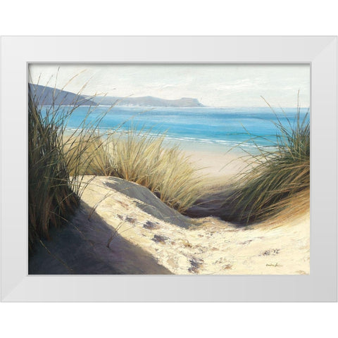 Dune Shadows White Modern Wood Framed Art Print by Atkinson, Caroline