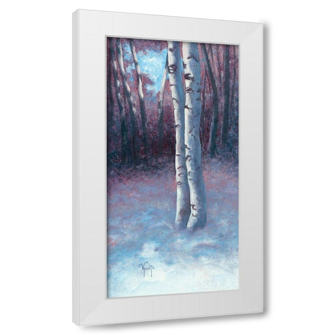 Complicite White Modern Wood Framed Art Print by VALENTIN