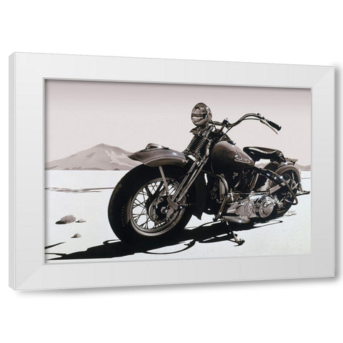 Desert Stone White Modern Wood Framed Art Print by Tempier, Guy