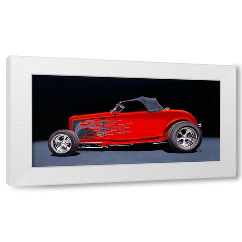 Hi Boy White Modern Wood Framed Art Print by Tempier, Guy