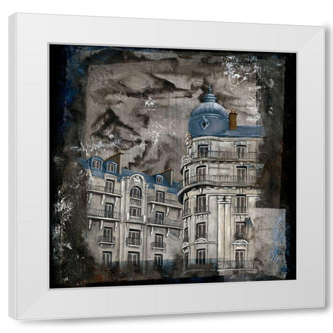 Facade II White Modern Wood Framed Art Print by Cadoret, Virginie