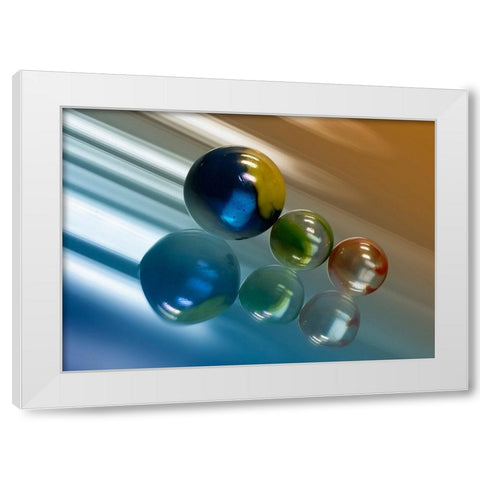 Speed White Modern Wood Framed Art Print by Steger, Uwe