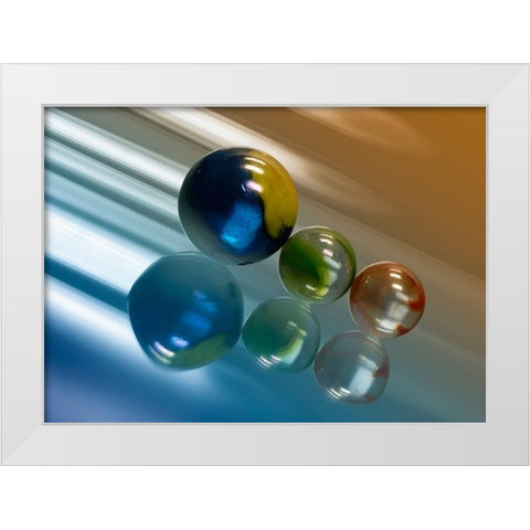 Speed White Modern Wood Framed Art Print by Steger, Uwe