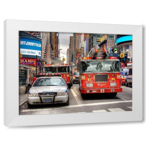 First Scene White Modern Wood Framed Art Print by Terrible, Aurelien