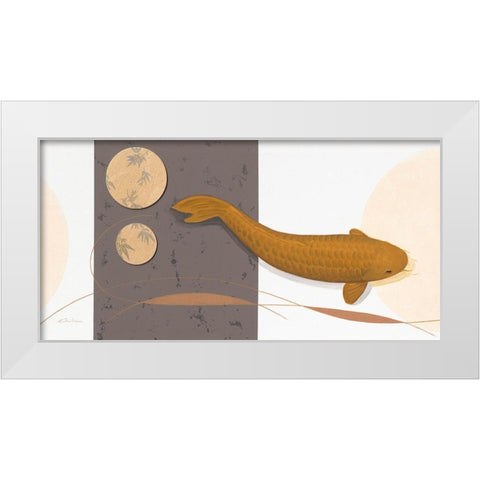 Chaggy White Modern Wood Framed Art Print by Gruhn, Nicole