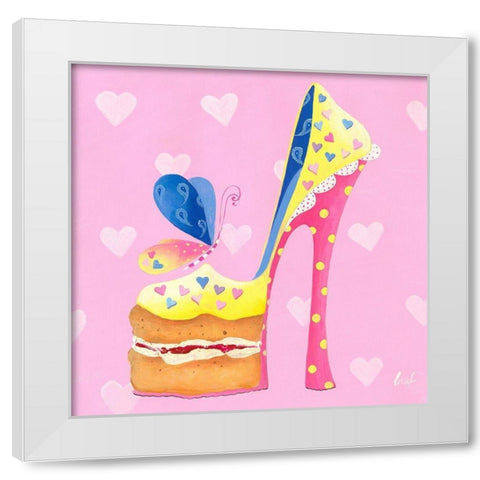 Fairyshoes IV White Modern Wood Framed Art Print by McFaul, Lorrie