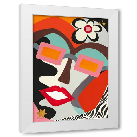 Fantaisie White Modern Wood Framed Art Print by Brand, Valerie