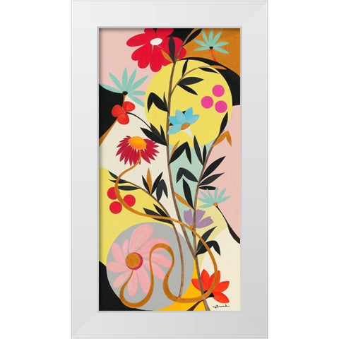 Harmonie White Modern Wood Framed Art Print by Brand, Valerie