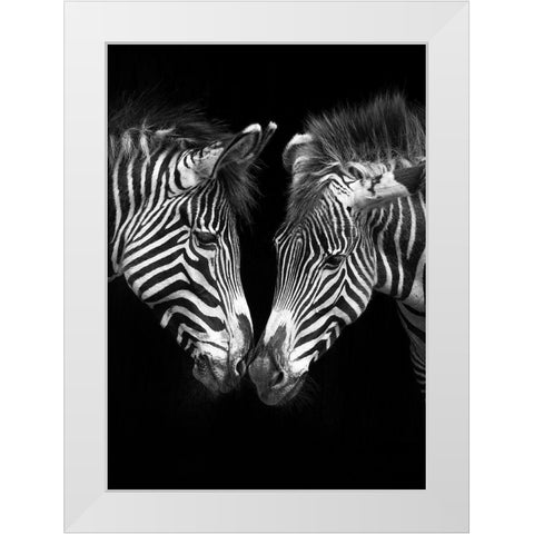 The Nearness of You White Modern Wood Framed Art Print by Cano, Marina