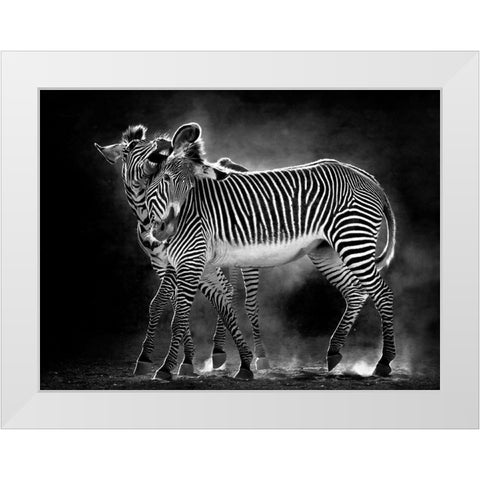 Wild Dance White Modern Wood Framed Art Print by Cano, Marina
