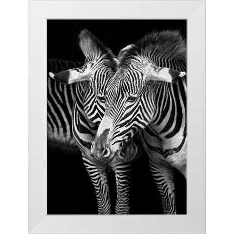 A Team with You White Modern Wood Framed Art Print by Cano, Marina