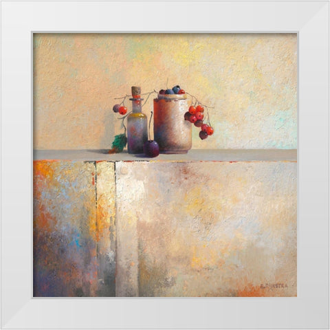 No Title I White Modern Wood Framed Art Print by Dijkstra, Evert