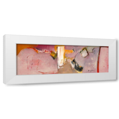 Variations abstraites XXIII White Modern Wood Framed Art Print by Magis, Pascal