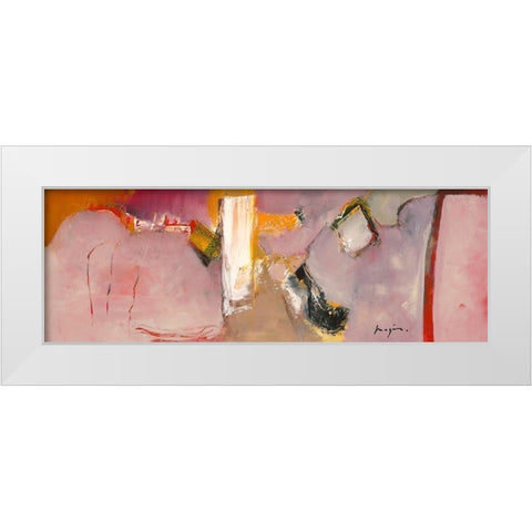 Variations abstraites XXIII White Modern Wood Framed Art Print by Magis, Pascal