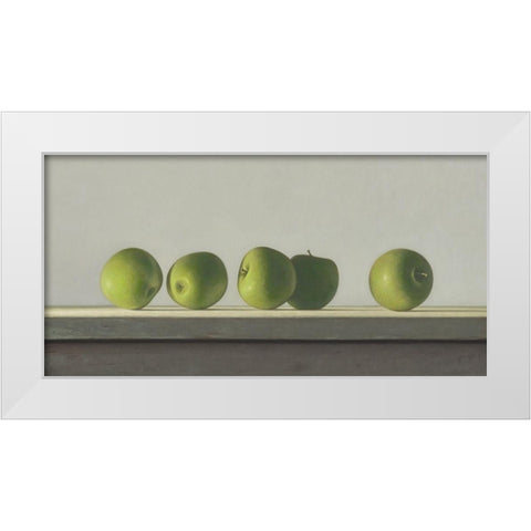 IODK1228 White Modern Wood Framed Art Print by Delaer