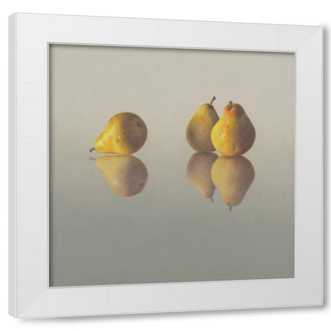 IIDK1259 White Modern Wood Framed Art Print by Delaer