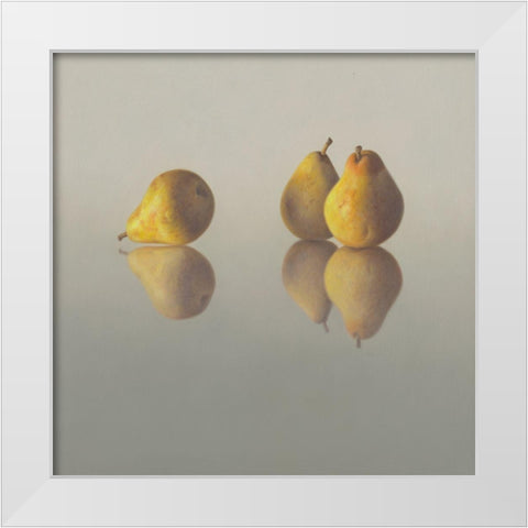 IIDK1259 White Modern Wood Framed Art Print by Delaer