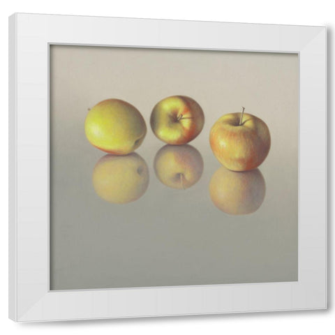 IIDK1258 White Modern Wood Framed Art Print by Delaer