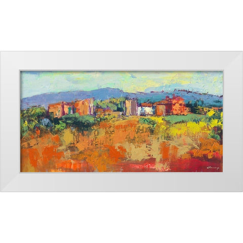 Casa Blanca Palma White Modern Wood Framed Art Print by Camargo, Jesus P.