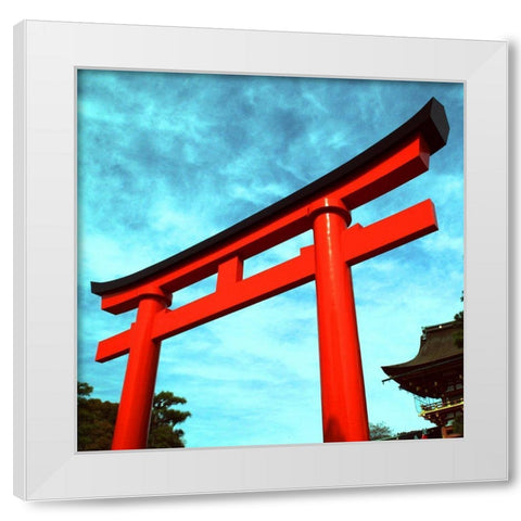 Tori I White Modern Wood Framed Art Print by Weber, Matthias