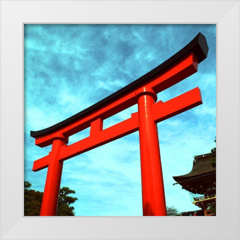 Tori I White Modern Wood Framed Art Print by Weber, Matthias
