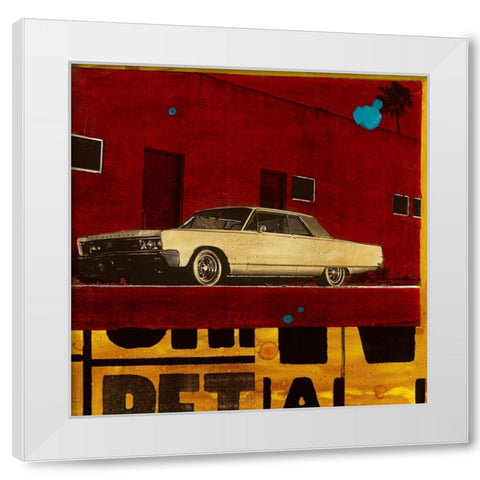 Chrysler White Modern Wood Framed Art Print by Olukman, Ayline
