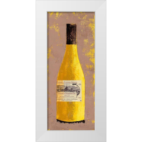 Chablis White Modern Wood Framed Art Print by Persillon, Francoise