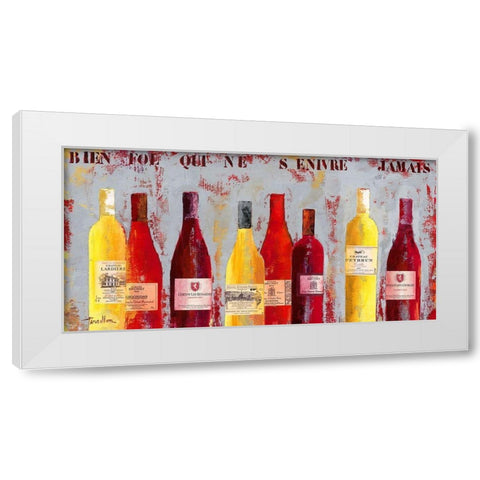 Selection de ma cave White Modern Wood Framed Art Print by Persillon, Francoise