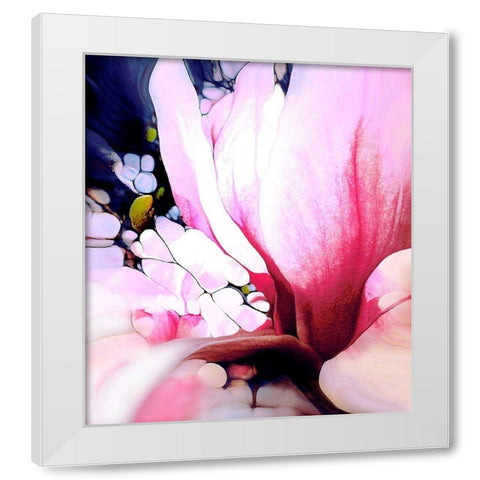 Magnolie White Modern Wood Framed Art Print by Schmidt, Renate M.