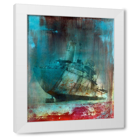 Malika I White Modern Wood Framed Art Print by Streicher, Tibo