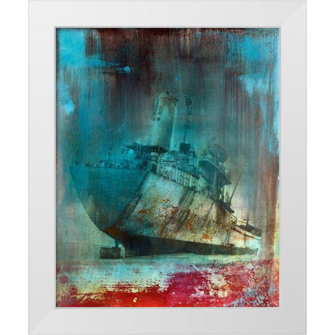 Malika I White Modern Wood Framed Art Print by Streicher, Tibo