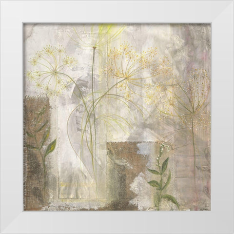 Toile et coton White Modern Wood Framed Art Print by Naudin, Genevieve