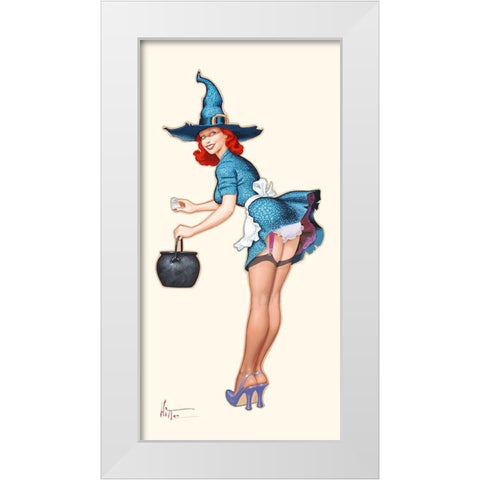 La potion White Modern Wood Framed Art Print by Hitte, Patrick