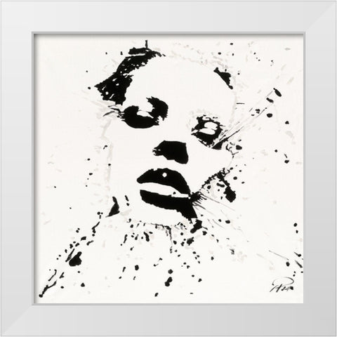 GLASS White Modern Wood Framed Art Print by Polan, Andre