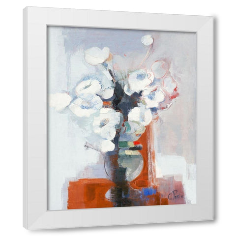 Anemones I White Modern Wood Framed Art Print by Parise, Chantal