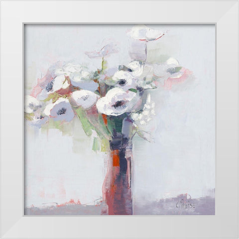 Anemones II White Modern Wood Framed Art Print by Parise, Chantal